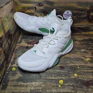 Adidas Mahomes 2 Impact FLX‎ Fairway Cloud White Green Shoes Mens 9 New JH8804